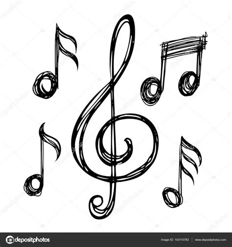 Imagenes De Notas Musicales Para Dibujar Las Notas Musicales Son