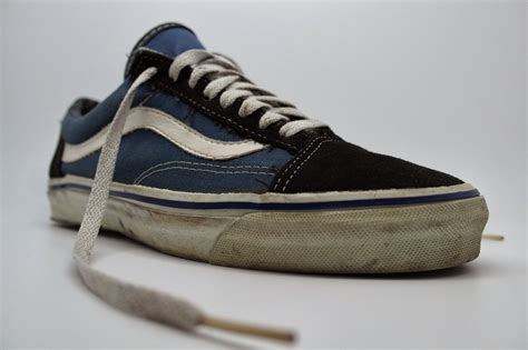Theothersideofthepillow Vintage Vans Navy Suede Canvas 90s Skate