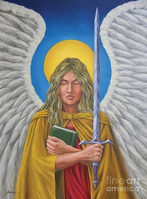 Archangel Jophiel Painting By Ivonne Galanes Svard