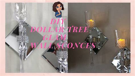 Dollar Tree Diy Crystal And Glam Wall Sconces Beautiful Wall Decor
