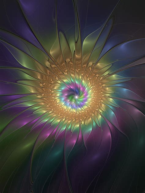Abstract Flower Digital Art By Gabiw Art Fine Art America