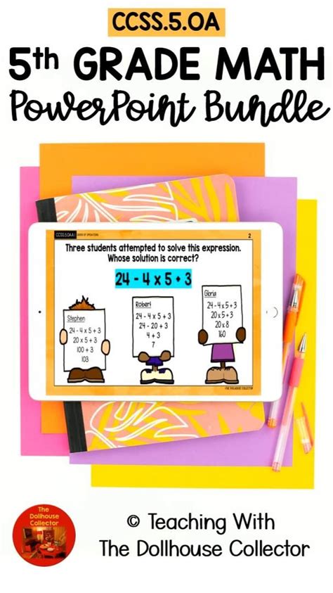 5th Grade Math Powerpoint Bundle Operations And Algebraic Thinking