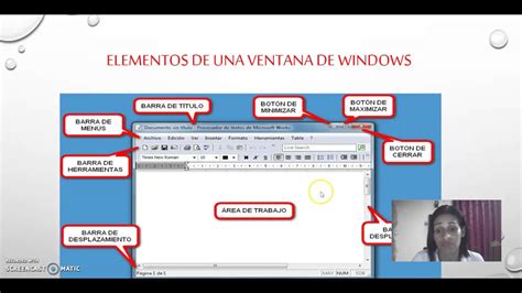 Elementos De Una Ventana De Windows Youtube