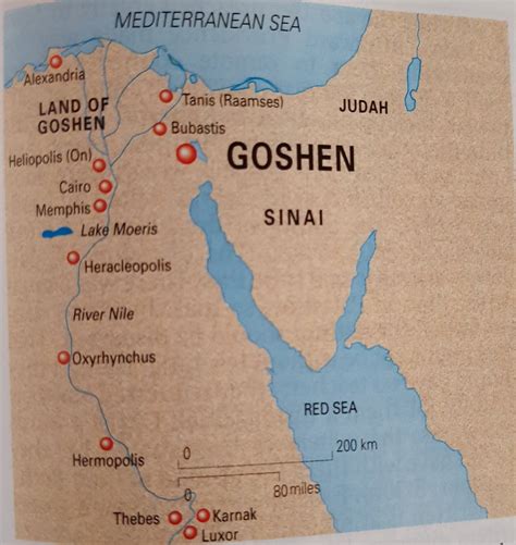 ¿dónde Está Goshen Biblia
