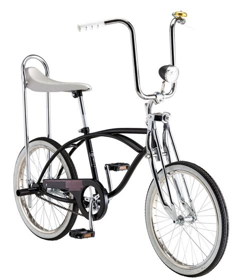 An Image Of A Bicycle That Is Black And White With Chrome Rims On It