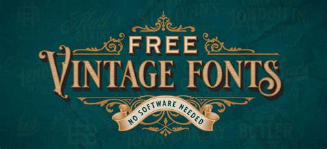5 Vintage Fonts For You To Use Kittl
