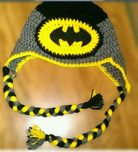 Batman Inspired Crochet Hat By Crochetbybrito On Etsy Crochet Batman