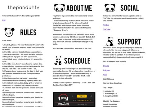 Twitch Chat Rules Template