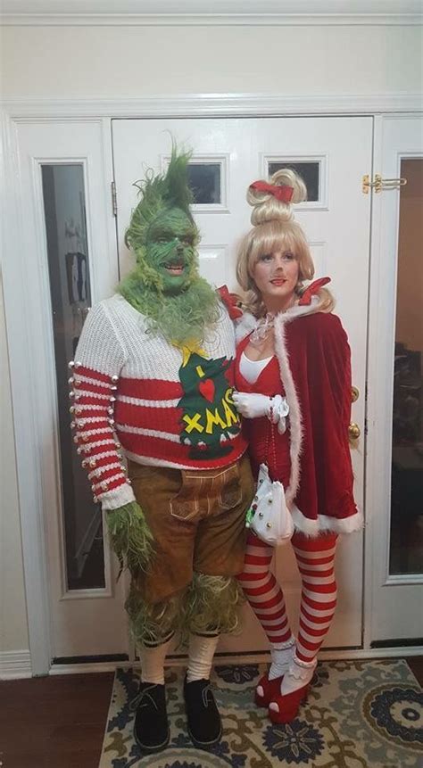 Grinch And Cindy Lou Who Costume For Couples Christmas Party Costume