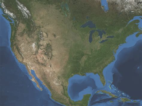 United States Satellite Image Wall Map Ubicaciondepersonascdmxgobmx