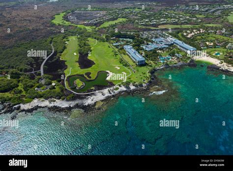 Aerial View Of Fairmont Orchid Hotel And Mauna Lani Golf Course Big