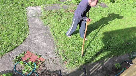 Scythe Mowing A Small Suburban Lawn Youtube