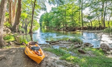 Luxury waterfront cabins on the clear waters of the frio river. River Bluff Cabins in Leakey, TX | Groupon Getaways