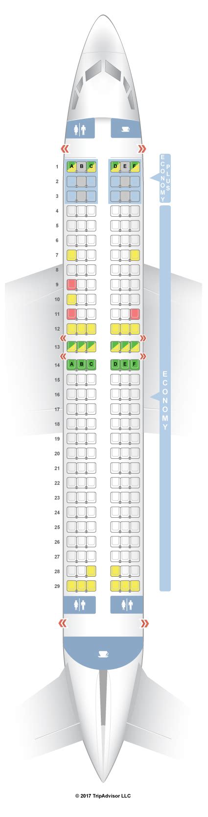 Seatguru Seat Map Westjet Boeing 737 800 738