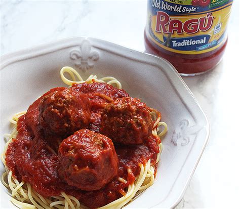 Spaghetti, is one of my family's favorite meals, it's such an easy go to dish. Homemade Spaghetti and Meatballs with Ragu - The Southern ...