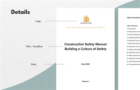 Construction Safety Manual Template in Word, Google Docs - Download