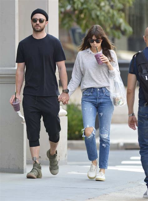 Jessica Biel And Justin Timberlake Are Spotted Enjoying Smoothies While Out And About In New