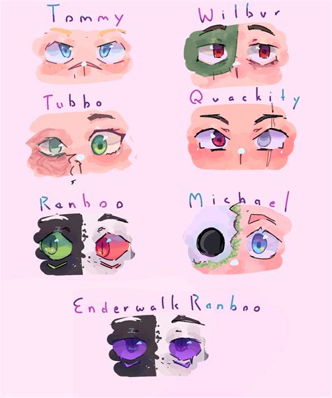 Dream Smp Characters But Make Them Eyes Rdreamsmp