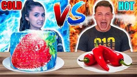 Hot Vs Cold Food Challenge Youtube