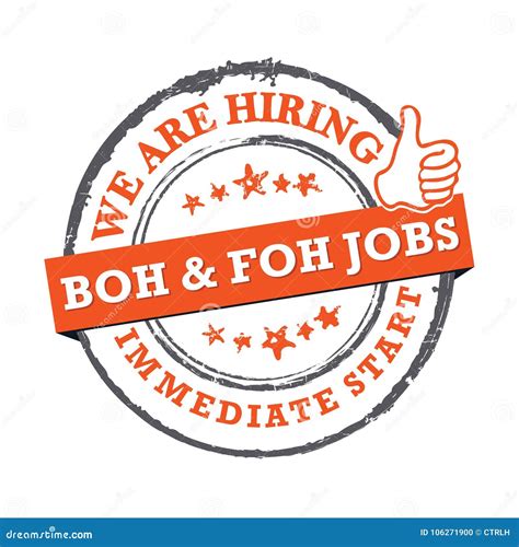 We are Hiring BOH and FOH Jobs Available for Immediate Start