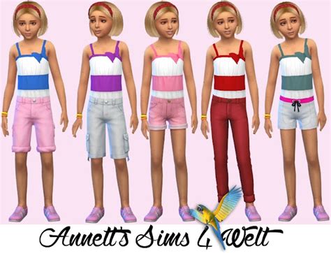 Sims 4 Ccs The Best Accessory Swimsuits For Girls Part 2 By Annett85