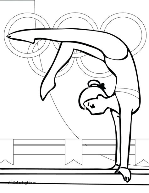 Printable Gymnastics Coloring Pages Printable Templates