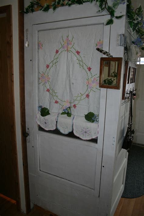 My company installs aluminum storm doors, but we also offer a more traditional alternative: Back side with an old screen door. | Old screen doors ...