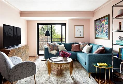 A Vibrant Pink And Blue Apartment With Clever Storage Ideas — The