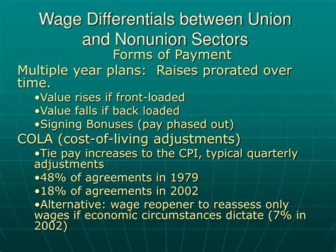 Ppt Wage Differentials Between Union And Nonunion Sectors Powerpoint