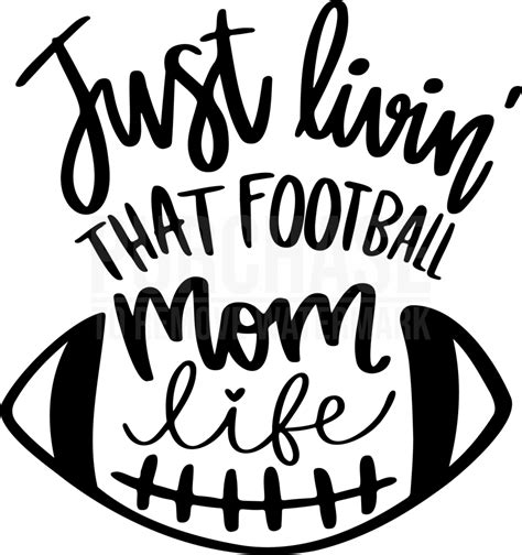 Livin That Football Mom Life Svg Football Svg Football Shirt Svg