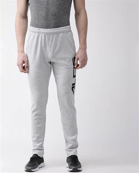Buy Mens Grey Melange Solid Slim Fit Track Pants For Men Grey Online