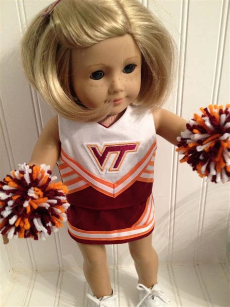 design your own or pick your team embroidered american girl doll cheerleader outfit american