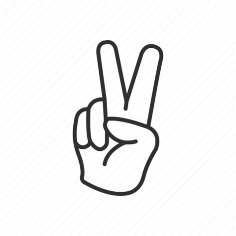 Fingers Gesture Hand Peace Success Victory Victory Hand Icon