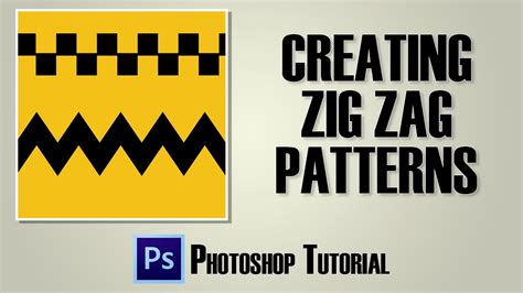 Zig Zag Patterns With Photoshop Youtube