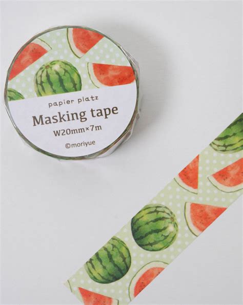 papier platz moriyue washi tape watermelons desk gems