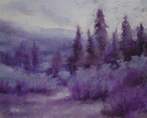 Painting My World Purple Mountains Majesty A Monochromatic Painting