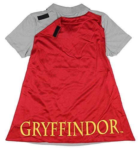 Harry Potter Gryffindor Caped Polo With Tie Juniors T Shirt Medium