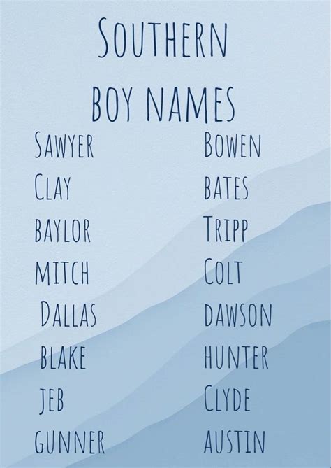 Southern Boy Names French Baby Names Southern Boy Names Boy Names