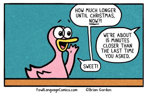 Days Until Christmas Bonus Panel Fowl Language Comics