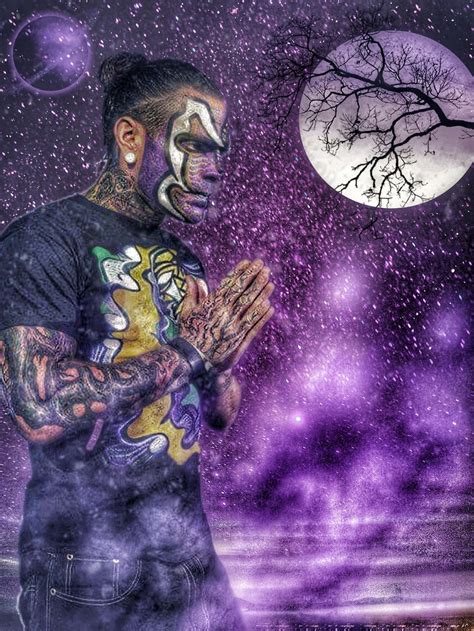 Download Wrestling Star Jeff Hardy in Praying Pose Fanart Wallpaper