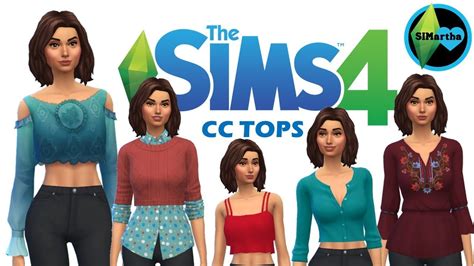 The Sims 4 Maxis Match Cc Showcase Tops 11 Cc Links Youtube