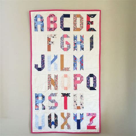 Ribbon Letter Alphabet Quilt Block Pattern ⋆ Patch Dot Alphabet