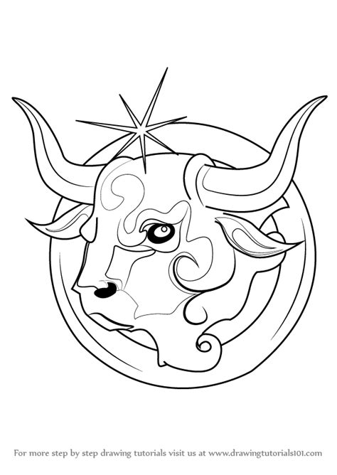 Drawing is as much about practice and knowing the right techniques as it is about talent. Learn How to Draw Taurus Zodiac Sign (Zodiac Signs) Step ...