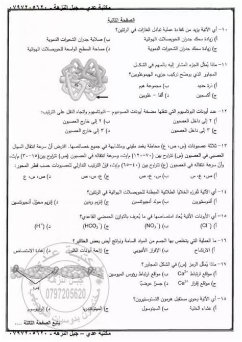 تسريب امتحان الاحياء 2021 pdf. اجابات امتحان الاحياء 2020 توجيهي التكميلي الأردن 2021 ...