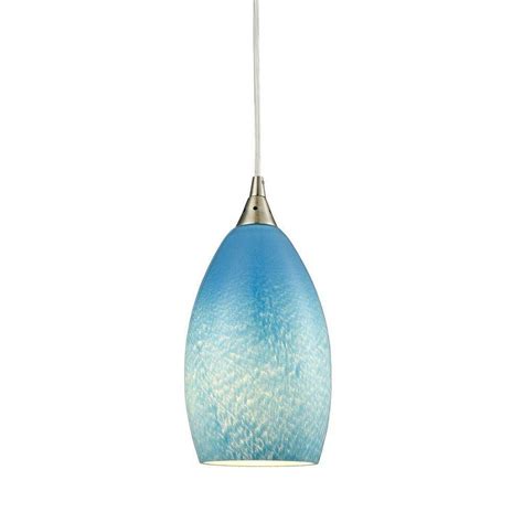 Gallery Of Turquoise Glass Pendant Lights View Of Photos