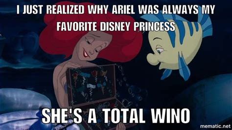 Hehe Ariel The Little Mermaid Funny Memes Disney Wino Favorite
