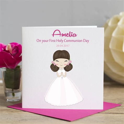 First Holy Communion Cards For Girls