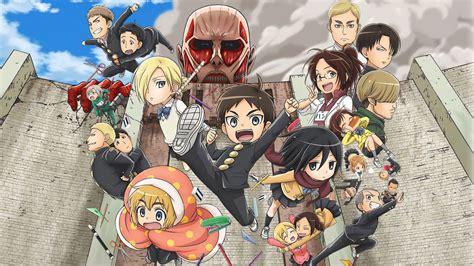 Titan volleyball match, a titan rock band, and much more! L'Attaque des Titans : Junior High School - Anime (2015)