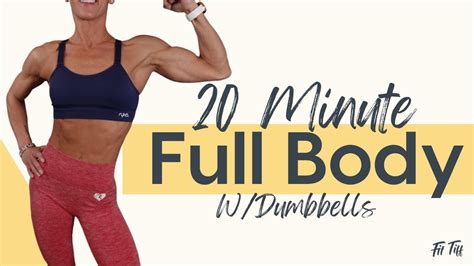 20 Minute Full Body Strength Training Workout For Women And Men Tone And