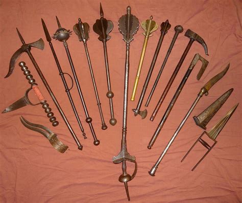 Various Staff Weapons Invented By The Indo Persian To Equip Foot